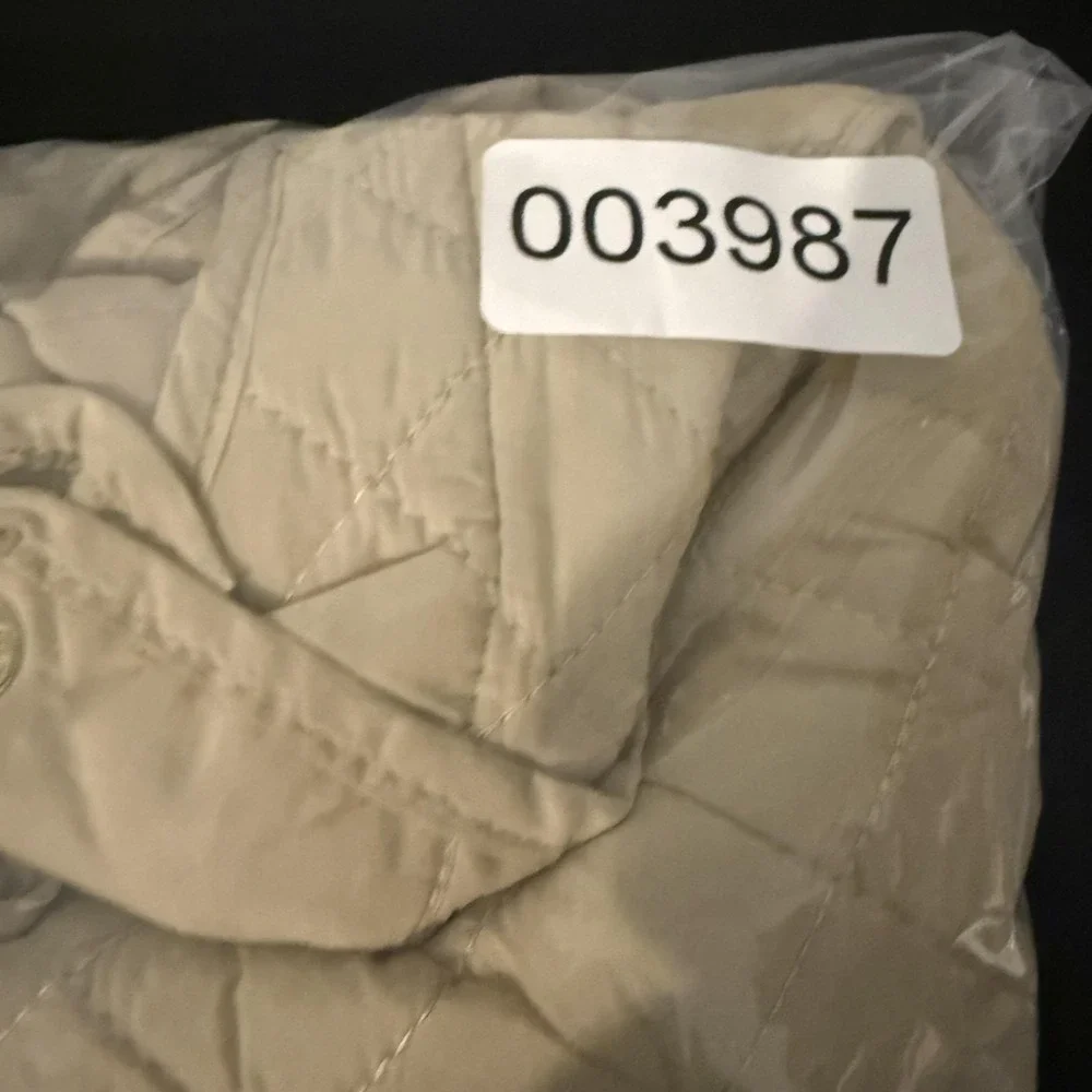 Copper Key‎ Jacket Girls 14-16 Beige Quilted Hooded Zip Pockets Fall Winter